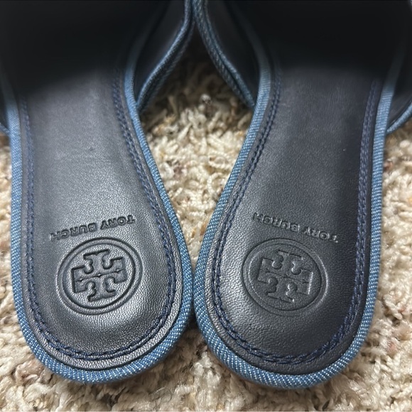 TORY BURCH DENIM SANDALS💗💗💗 - Picture 2 of 4